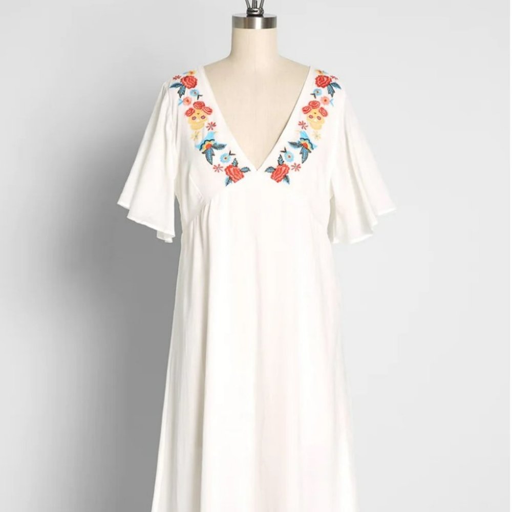 Candy Skull Sweetness Embroidered Dress